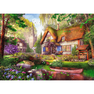 Lovely Cottage in the Woods - Tea Time Premium Puzzle (1000 Pieces)