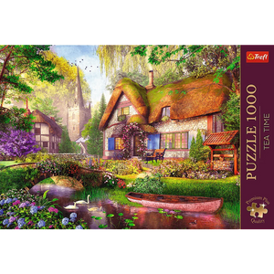 Lovely Cottage in the Woods - Tea Time Premium Puslespil (1000 Brikker)