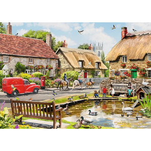 Summer in the Town - Tea Time Premium Puzzle (1000 Pieces)