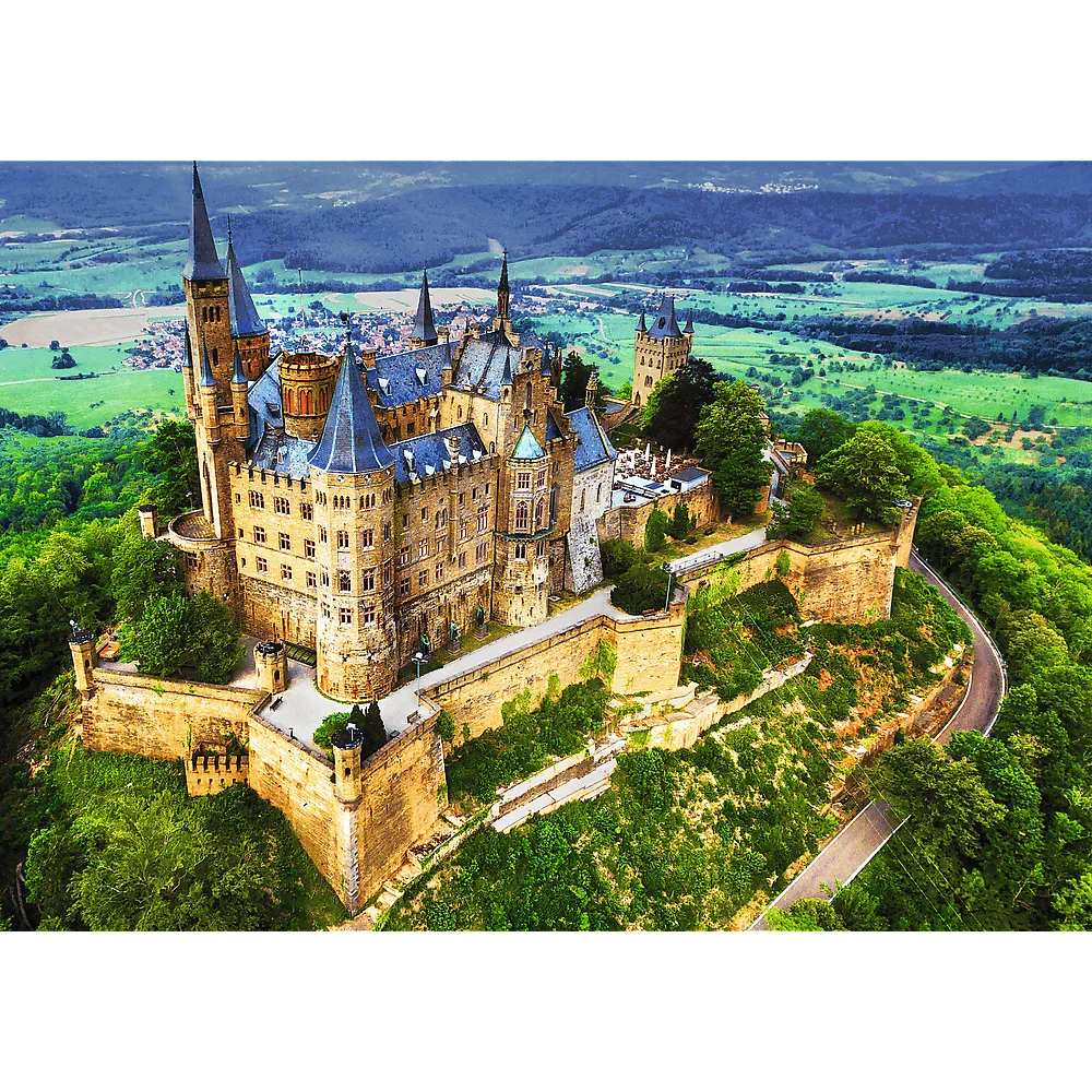 Hohenzollern Castle, Tyskland - Photo Odyssey Premium Puslespil (1000 Brikker)