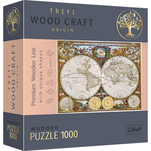 Ancient World Map - Wood Craft Puzzle (1000 Pieces)