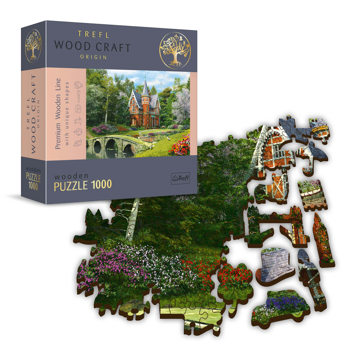 Victorian House - Wood Craft Puzzle (1000 Pieces)