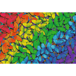 Rainbow Butterflies - Wood Craft Puzzle (500+1 pieces)