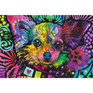 Colorful Puppy - Wood Craft Puzzle (500+1 pieces)