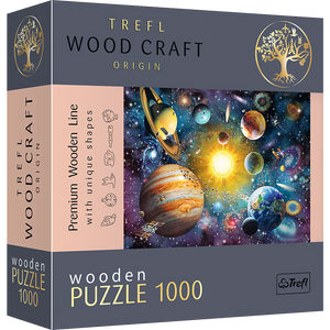 Journey Through the Solar System - Wood Craft Puslespil (1000 Brikker)