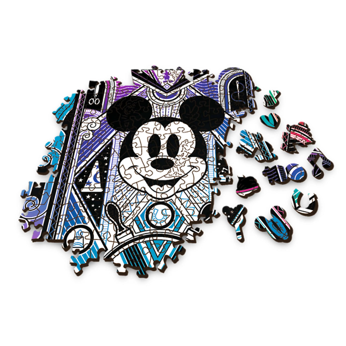 Mickey & Minnie Mouse - Disney Wood Craft Puslespil (500+1 brikker)