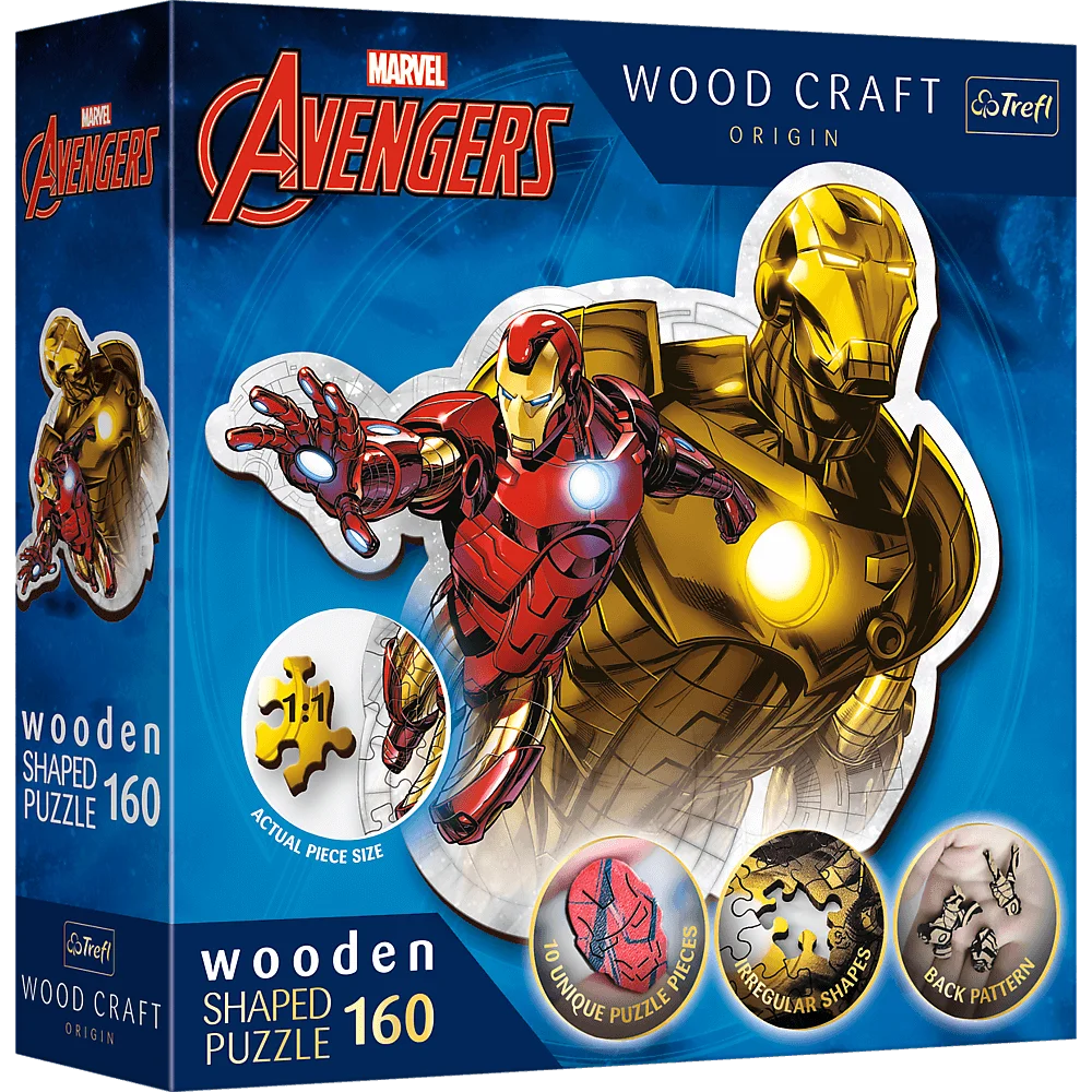 Avengers: Brave Iron Man - Wood Craft Puzzle (160 Pieces)