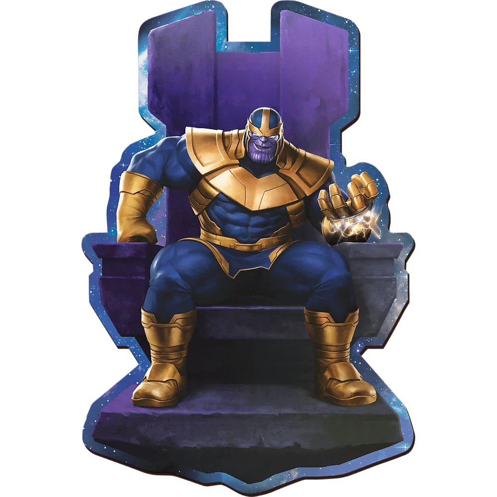 Avengers: Thanos On Throne - Formet Træpuslespil