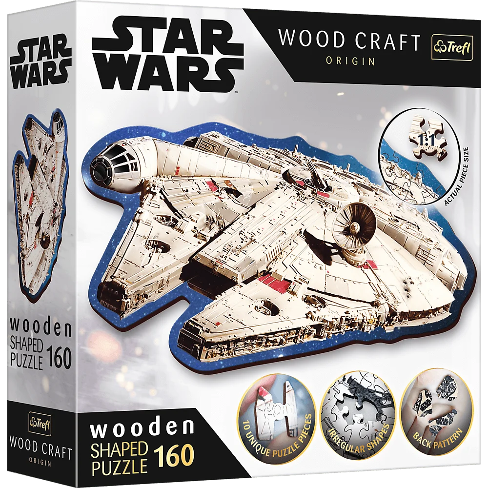 Star Wars: Millennium Falcon - Wood Craft Puzzle (160 Pieces)