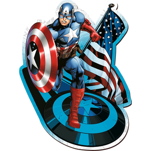 Avengers: Fearless Captain America - Wood Craft Puslespil (160 Brikker)