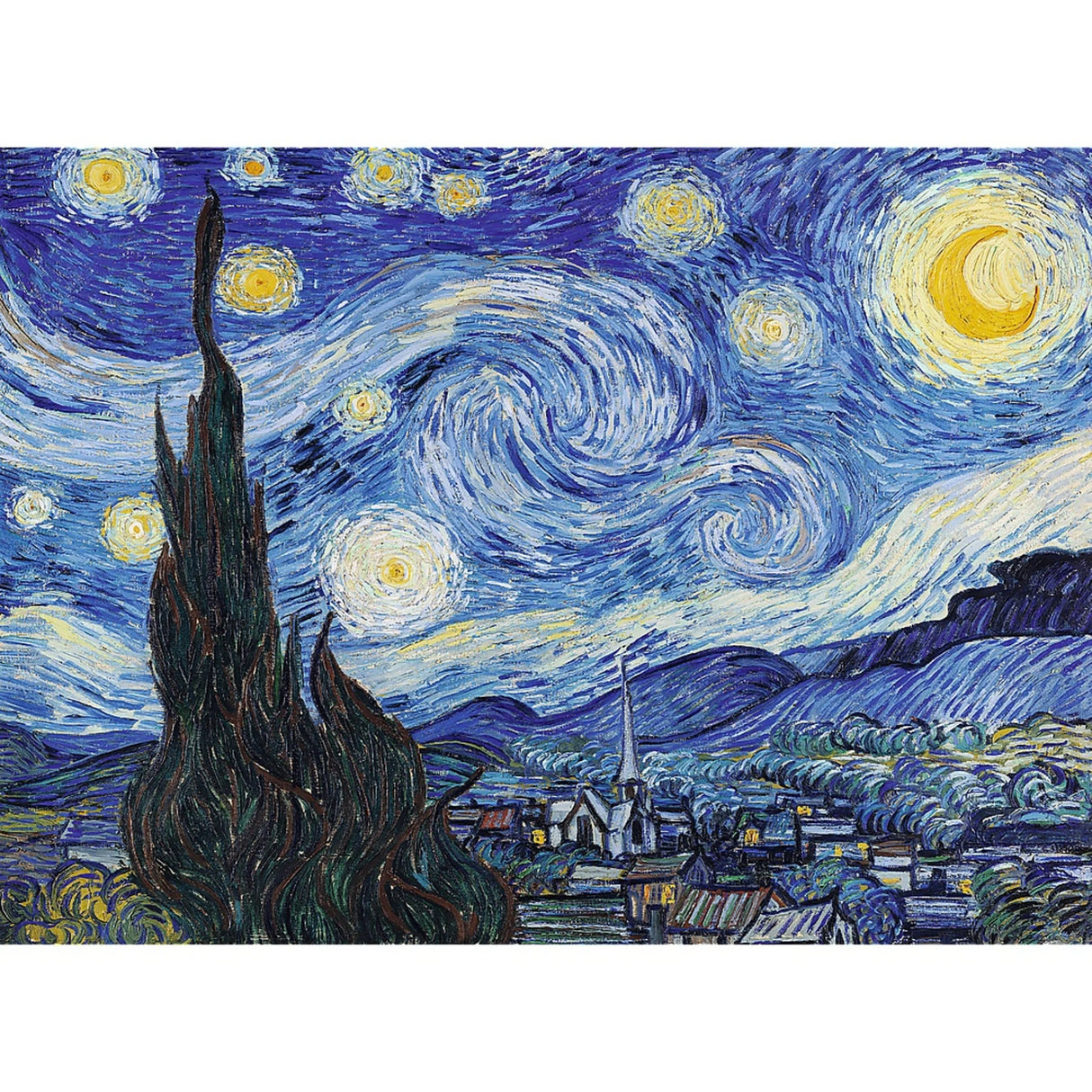 The Starry Night - Wooden Art Puzzle