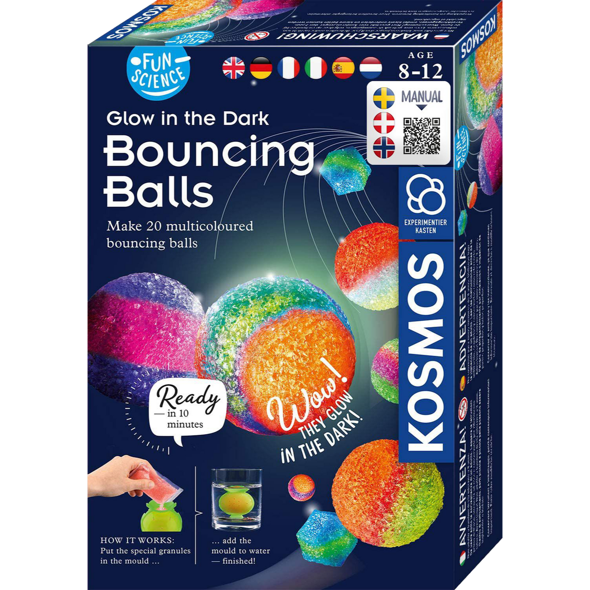 Glow in the Dark Bouncing Balls Experiment Kit