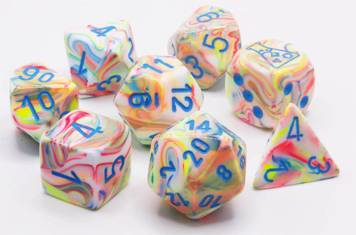 Chessex - Lab Dice - Polyedrisk 7-Terning Sæt