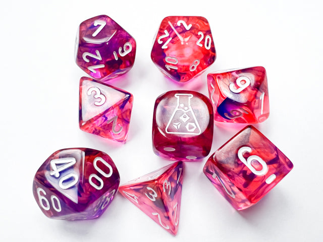 Chessex - Lab Dice - Polyedrisk 7-Terning Sæt