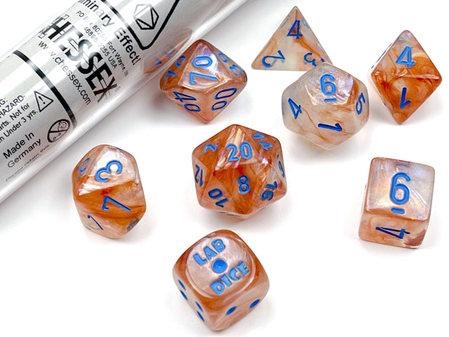 Chessex - Lab Dice - Polyedrisk 7-Terning Sæt