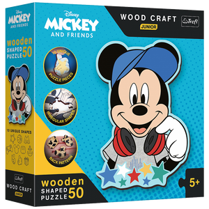 Mickey Mouse - Wood Craft Disney Puzzle Junior (50 Pieces)