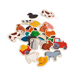 Farm Magnets - Wood (24 pieces)