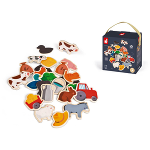 Farm Magnets - Wood (24 pieces)