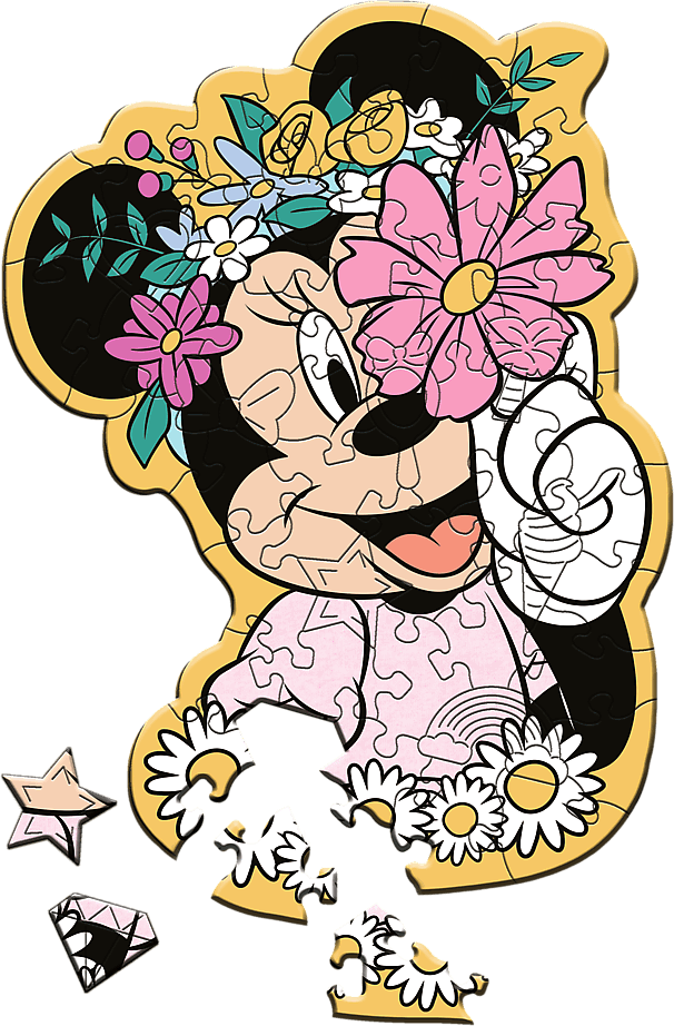 Minnie Mouse - Wood Craft Disney Puzzle Junior (50 Pieces)