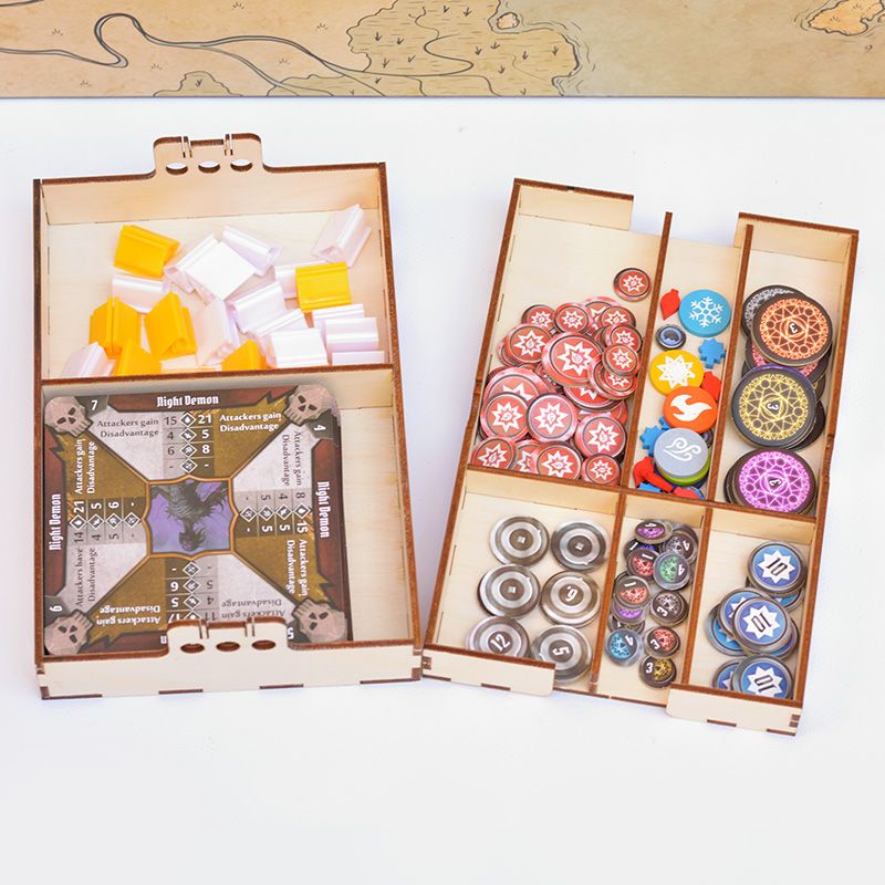 Gloomhaven Organiser - Laserox components